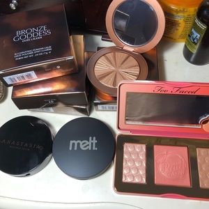 Makeup and brushes